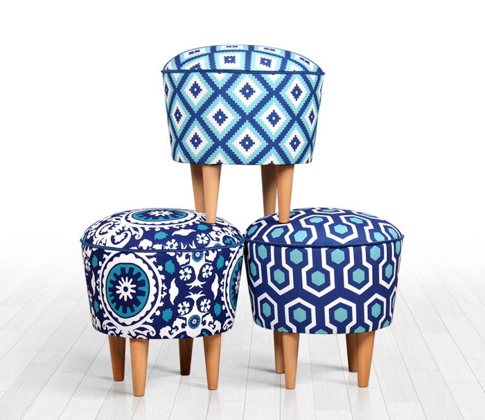 Atelier Del Sofa Sky v2 - Azul y Blanco Atelier Del Sofa Sky v2 - Azul y Blanco
